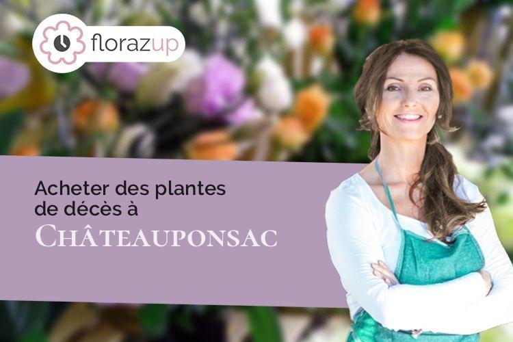 compositions de fleurs pour des obsèques à Châteauponsac (Haute-Vienne/87290)