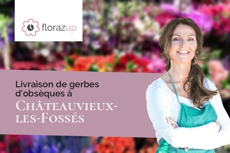 fleurs deuil pour un décès à Châteauvieux-les-Fossés (Doubs/25840)