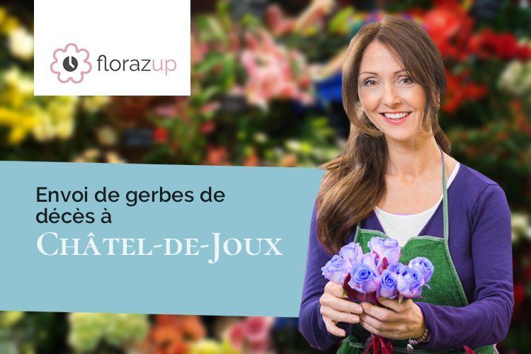 couronnes florales pour un enterrement à Châtel-de-Joux (Jura/39130)
