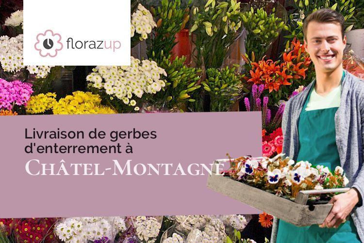 créations florales pour un décès à Châtel-Montagne (Allier/03250)