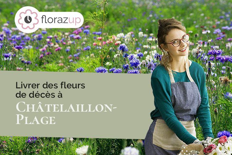 bouquets de fleurs pour un décès à Châtelaillon-Plage (Charente-Maritime/17340)