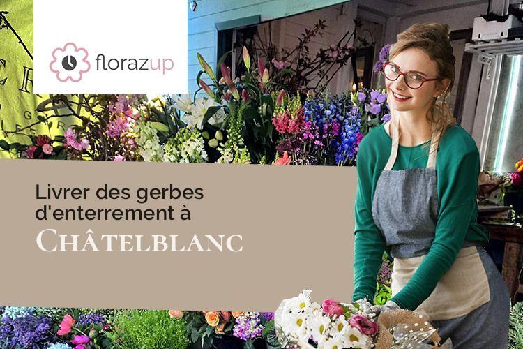 fleurs deuil pour une crémation à Châtelblanc (Doubs/25240)