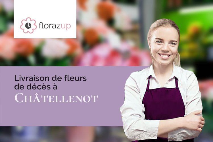 créations florales pour un enterrement à Châtellenot (Côte-d'Or/21320)