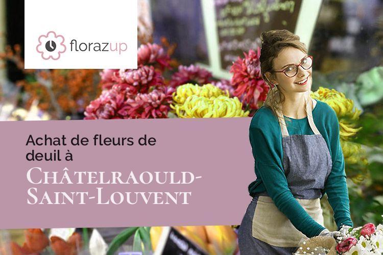 créations de fleurs pour un décès à Châtelraould-Saint-Louvent (Marne/51300)