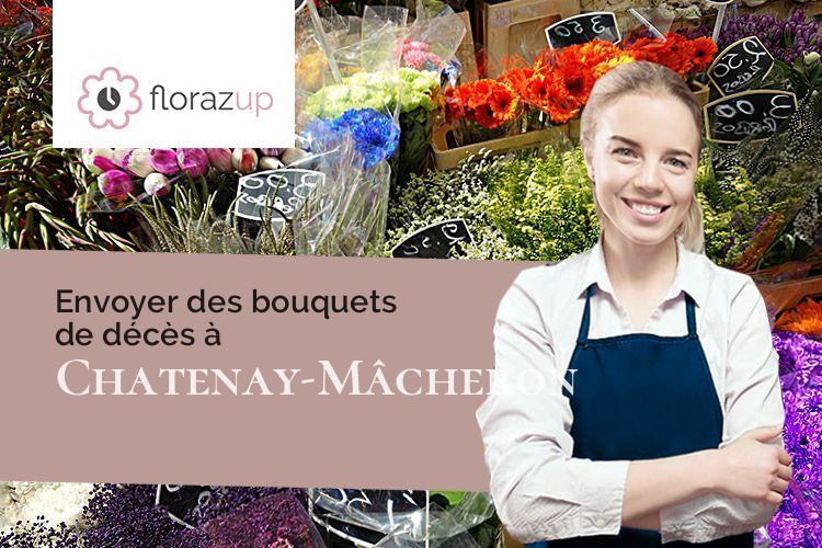bouquets de fleurs pour des obsèques à Chatenay-Mâcheron (Haute-Marne/52200)
