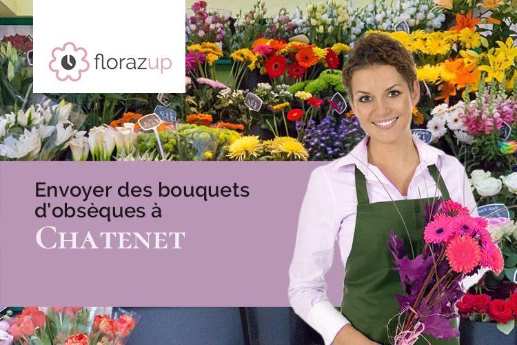 gerbes de fleurs pour un enterrement à Chatenet (Charente-Maritime/17210)