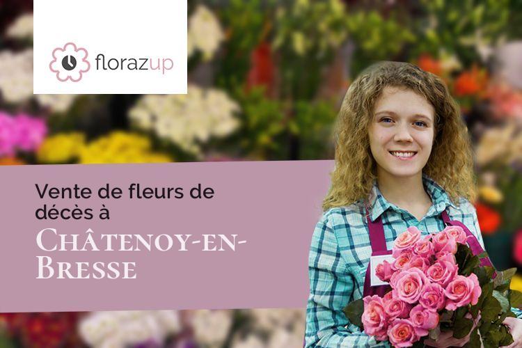 bouquets de fleurs pour des funérailles à Châtenoy-en-Bresse (Saône-et-Loire/71380)