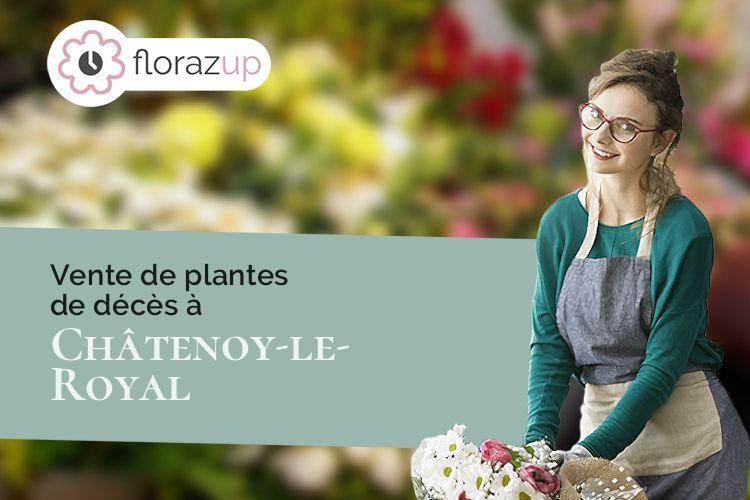 compositions florales pour un décès à Châtenoy-le-Royal (Saône-et-Loire/71880)