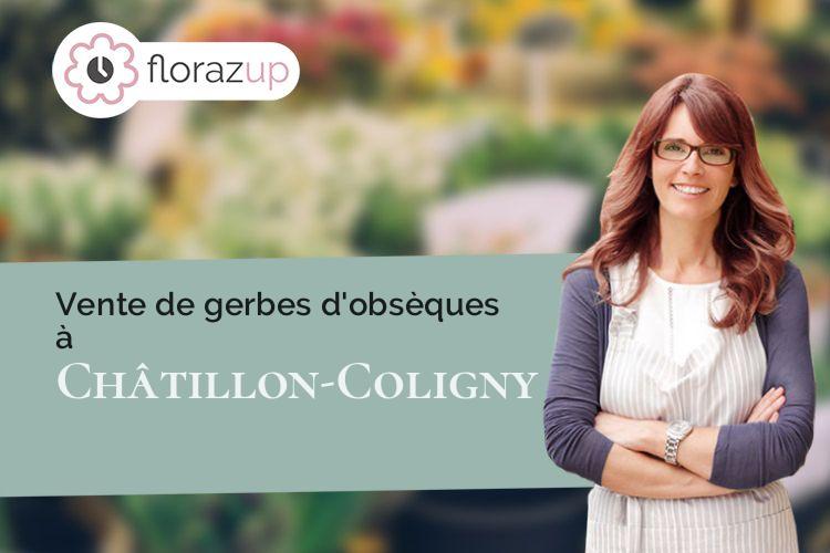 compositions florales pour des obsèques à Châtillon-Coligny (Loiret/45230)