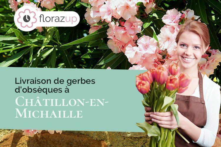 couronnes de fleurs pour des obsèques à Châtillon-en-Michaille (Ain/01200)