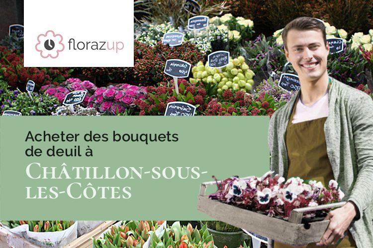 fleurs deuil pour une crémation à Châtillon-sous-les-Côtes (Meuse/55400)