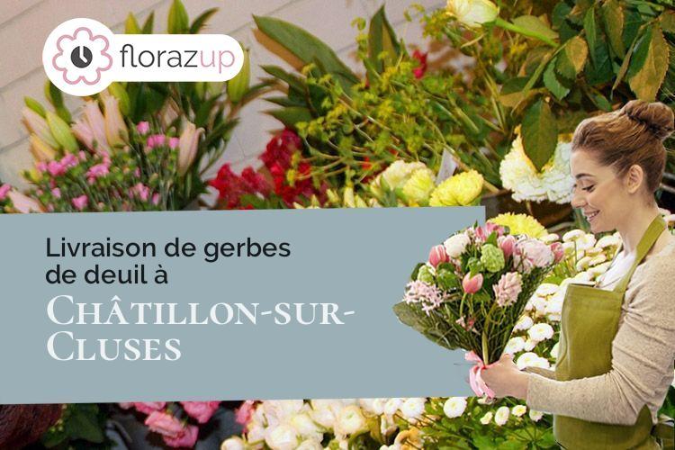 coupes de fleurs pour un deuil à Châtillon-sur-Cluses (Haute-Savoie/74300)