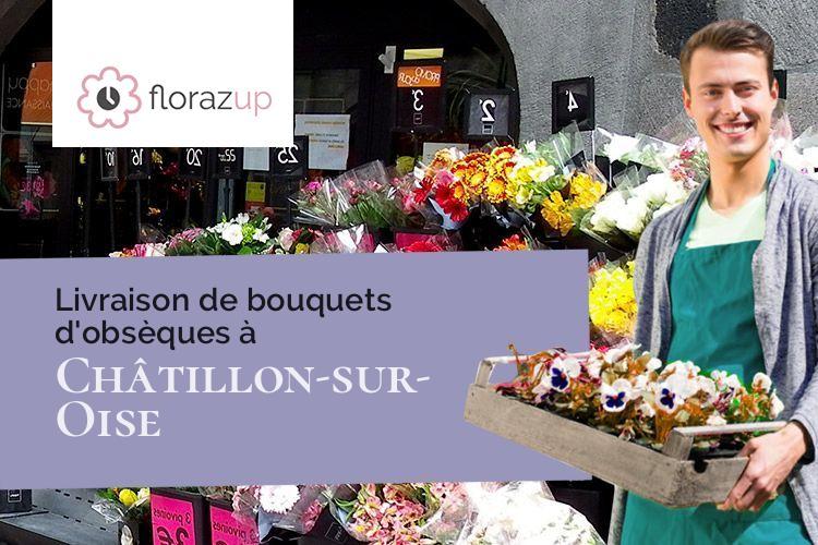 compositions de fleurs pour des obsèques à Châtillon-sur-Oise (Aisne/02240)
