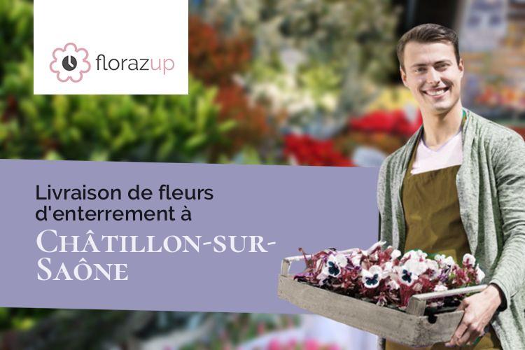 bouquets de fleurs pour des obsèques à Châtillon-sur-Saône (Vosges/88410)