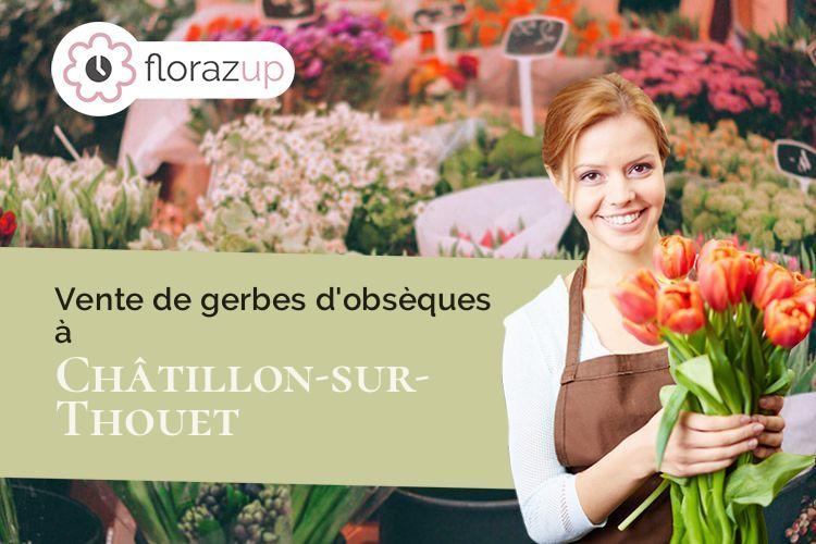 créations florales pour des obsèques à Châtillon-sur-Thouet (Deux-Sèvres/79200)