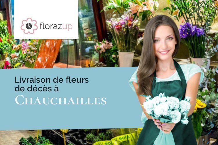 bouquets de fleurs pour un deuil à Chauchailles (Lozère/48310)