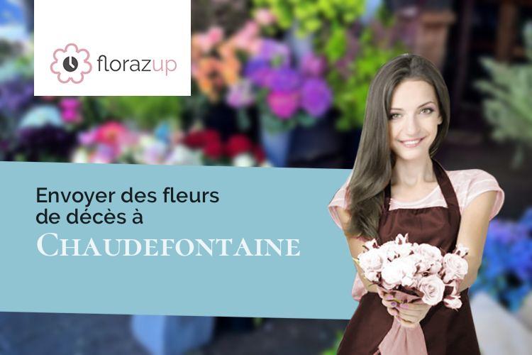 gerbes de fleurs pour un deuil à Chaudefontaine (Marne/51800)