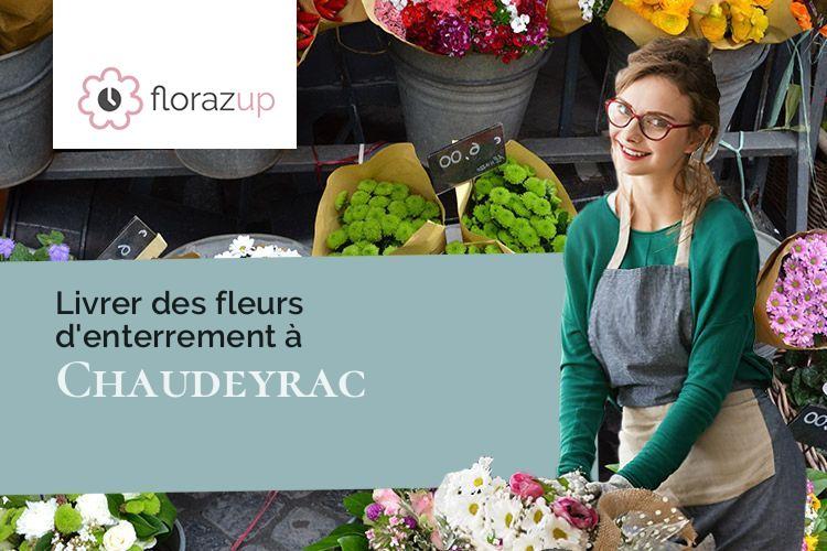 compositions de fleurs pour un décès à Chaudeyrac (Lozère/48170)