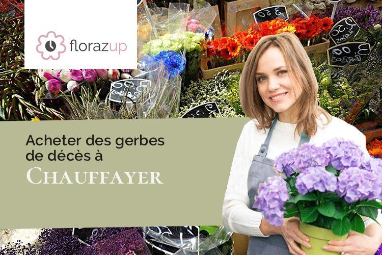 compositions florales pour un enterrement à Chauffayer (Hautes-Alpes/05800)