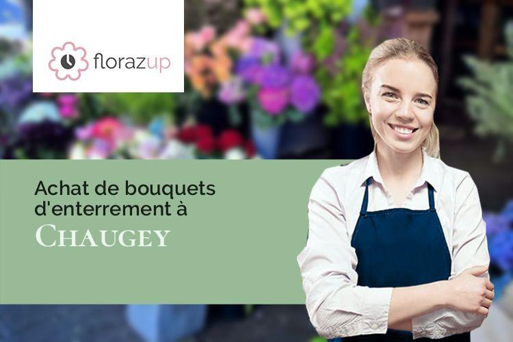 coeurs de fleurs pour un décès à Chaugey (Côte-d'Or/21290)
