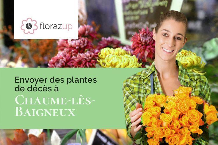 gerbes de fleurs pour un enterrement à Chaume-lès-Baigneux (Côte-d'Or/21450)