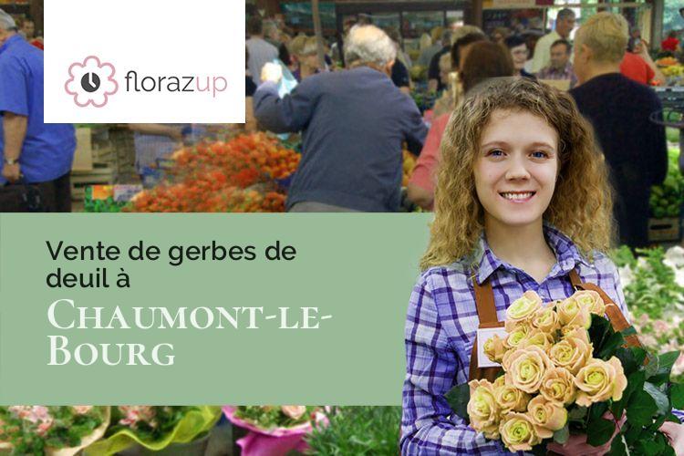 coupes de fleurs pour un enterrement à Chaumont-le-Bourg (Puy-de-Dôme/63220)
