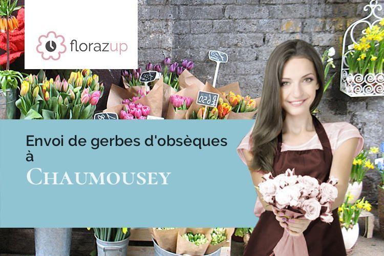 fleurs deuil pour un enterrement à Chaumousey (Vosges/88390)