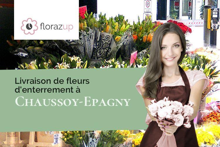 coeurs de fleurs pour des funérailles à Chaussoy-Epagny (Somme/80250)