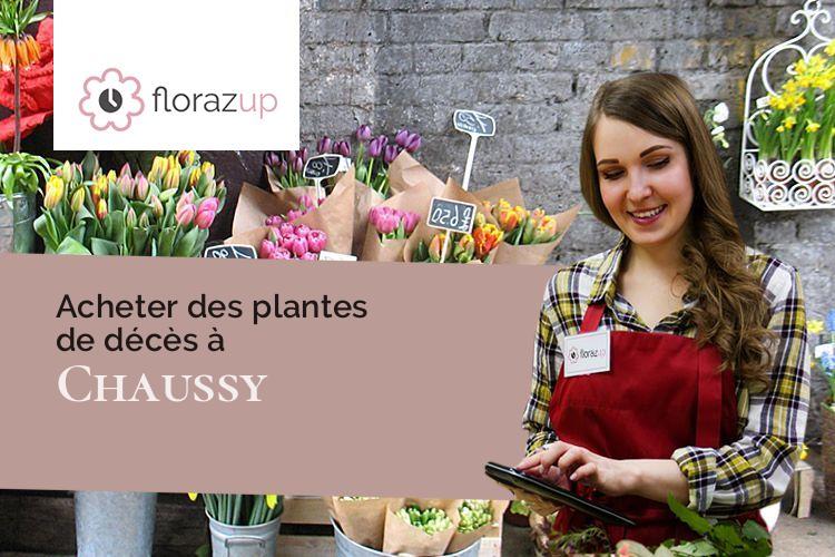 couronnes florales pour un enterrement à Chaussy (Val-d'Oise/95710)