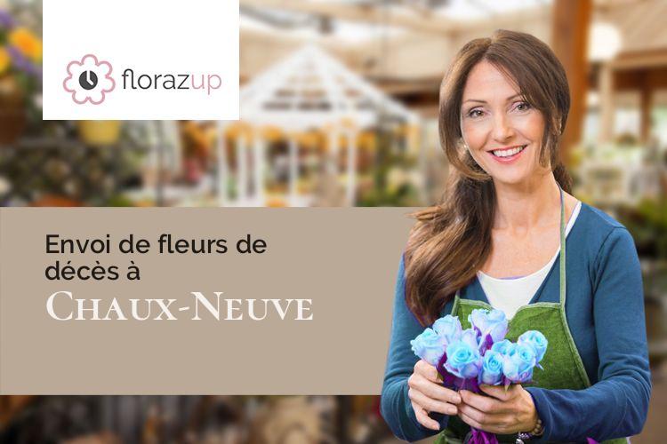 coeurs de fleurs pour un décès à Chaux-Neuve (Doubs/25240)