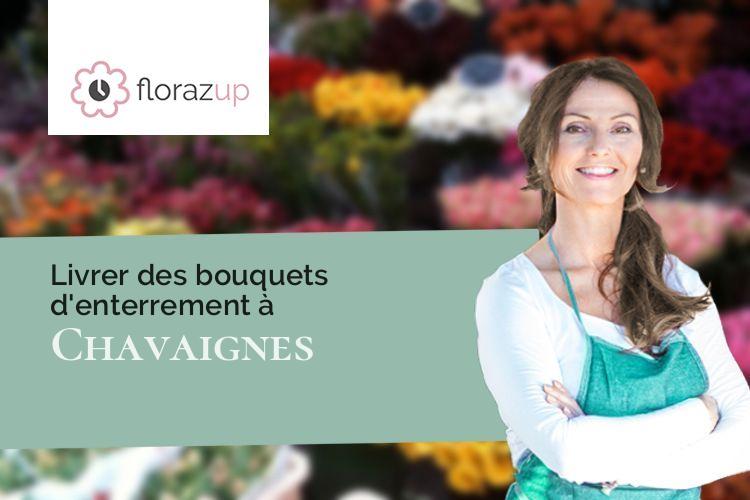 couronnes florales pour un décès à Chavaignes (Maine-et-Loire/49490)