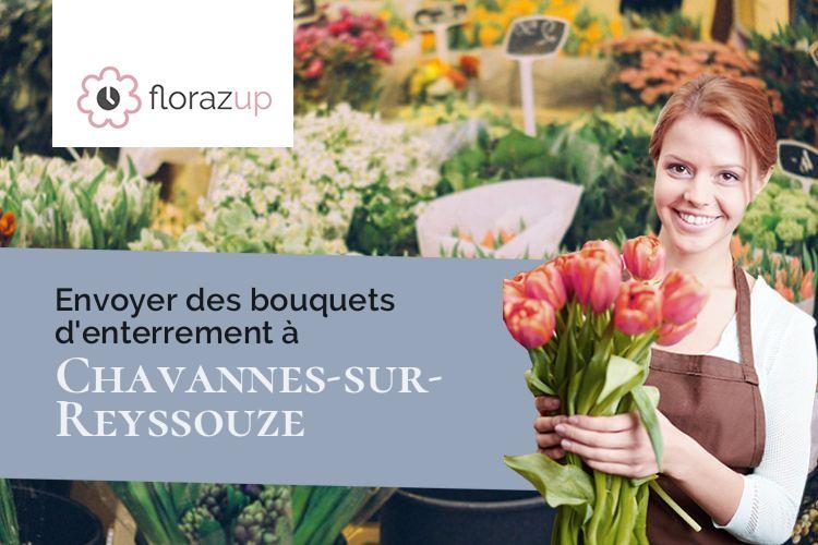 couronnes de fleurs pour une crémation à Chavannes-sur-Reyssouze (Ain/01190)