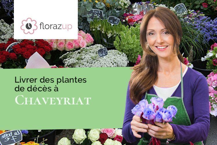 compositions florales pour des obsèques à Chaveyriat (Ain/01660)