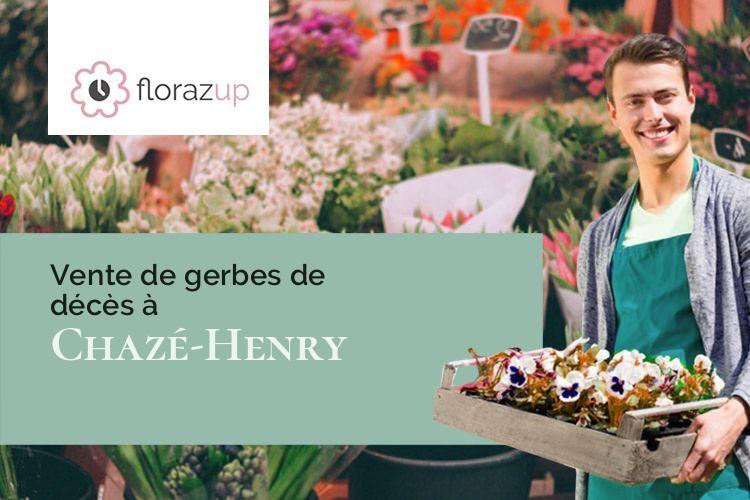 coupes de fleurs pour un décès à Chazé-Henry (Maine-et-Loire/49860)