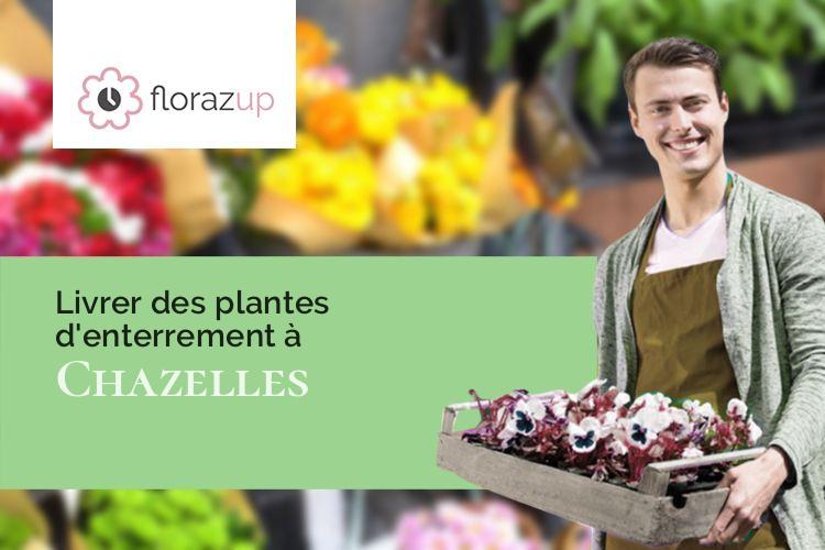 bouquets de fleurs pour des funérailles à Chazelles (Cantal/15500)