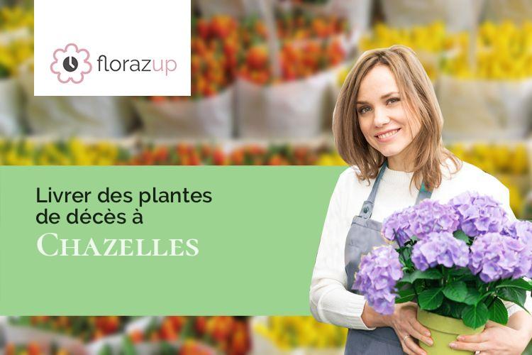 gerbes de fleurs pour des obsèques à Chazelles (Haute-Loire/43300)