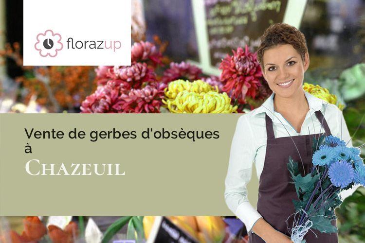 bouquets de fleurs pour des funérailles à Chazeuil (Côte-d'Or/21260)