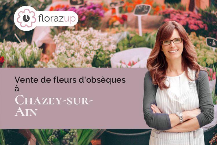 gerbes de fleurs pour un décès à Chazey-sur-Ain (Ain/01150)