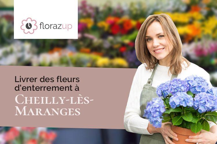 créations florales pour un deuil à Cheilly-lès-Maranges (Saône-et-Loire/71150)