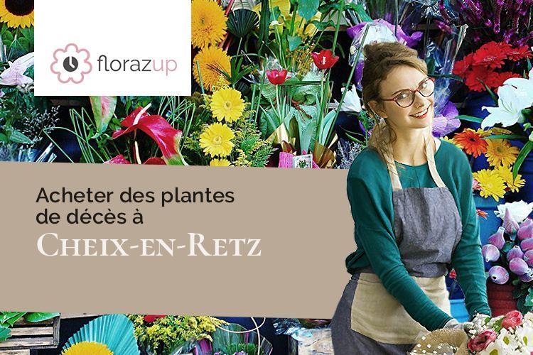 coeurs de fleurs pour un décès à Cheix-en-Retz (Loire-Atlantique/44640)