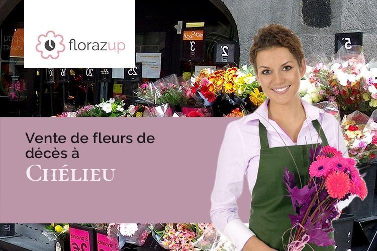 créations de fleurs pour des funérailles à Chélieu (Isère/38730)