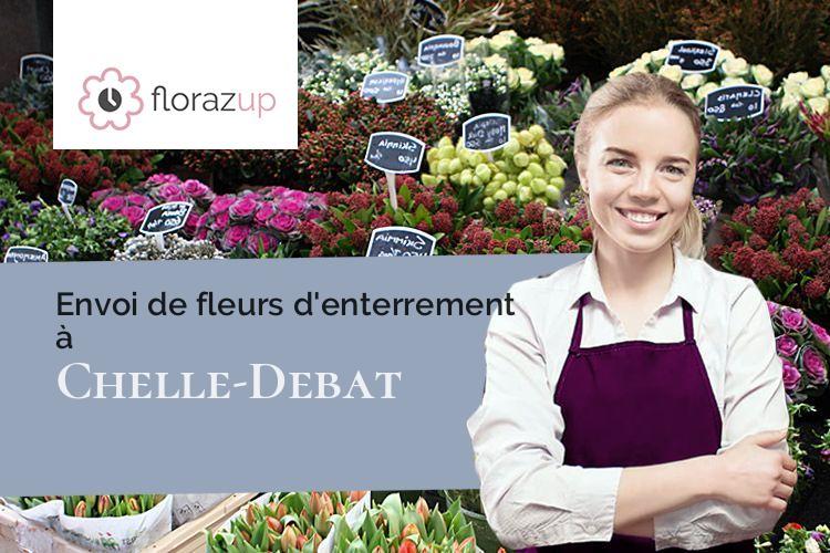 fleurs deuil pour des obsèques à Chelle-Debat (Hautes-Pyrénées/65350)