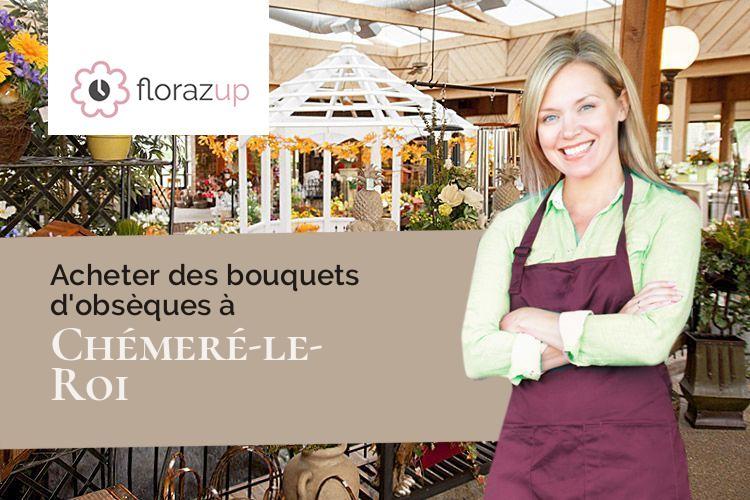 coupes de fleurs pour un enterrement à Chémeré-le-Roi (Mayenne/53340)
