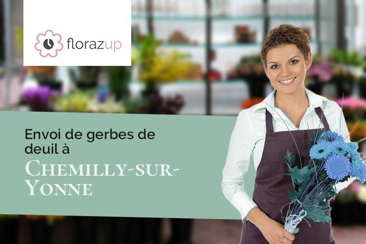 coeurs de fleurs pour un enterrement à Chemilly-sur-Yonne (Yonne/89250)