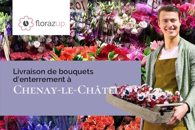 bouquets de fleurs pour un enterrement à Chenay-le-Châtel (Saône-et-Loire/71340)