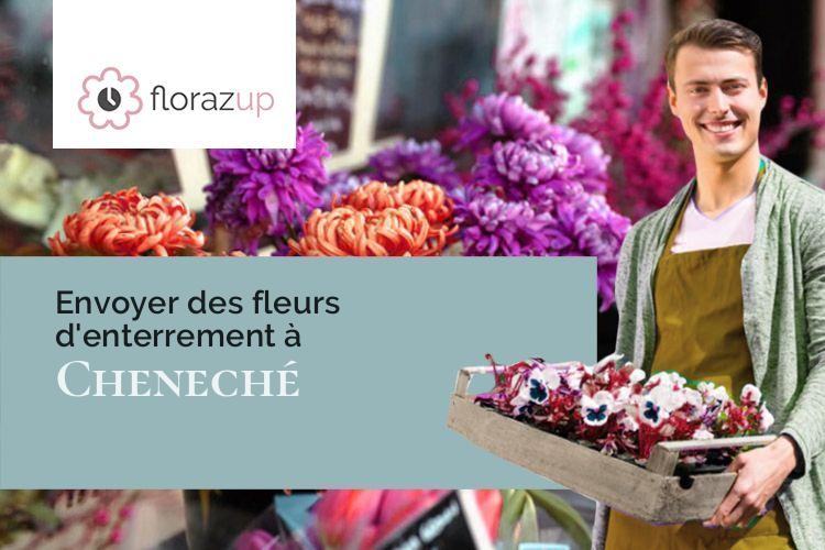 gerbes de fleurs pour un deuil à Cheneché (Vienne/86380)