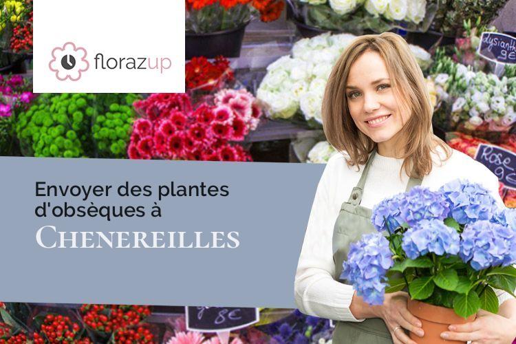 coeurs de fleurs pour des funérailles à Chenereilles (Haute-Loire/43190)
