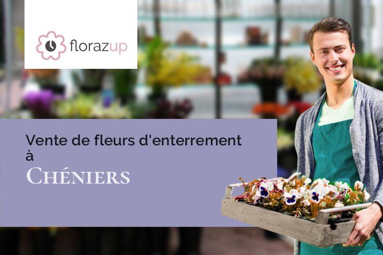 coeurs de fleurs pour un deuil à Chéniers (Creuse/23220)