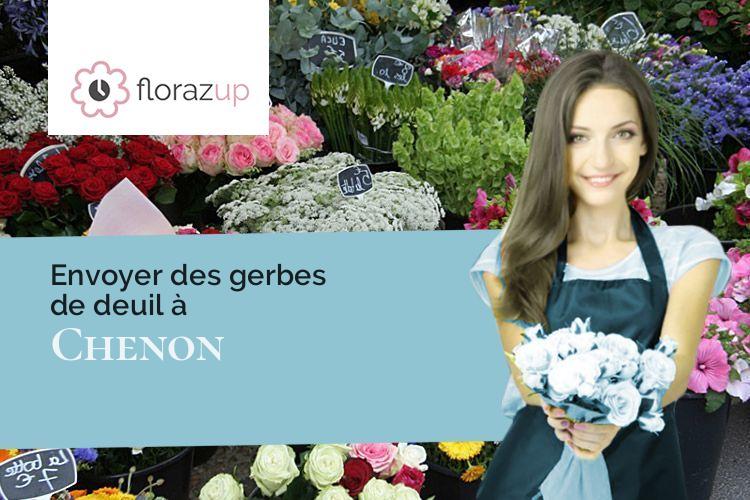 bouquets de fleurs pour un décès à Chenon (Charente/16460)