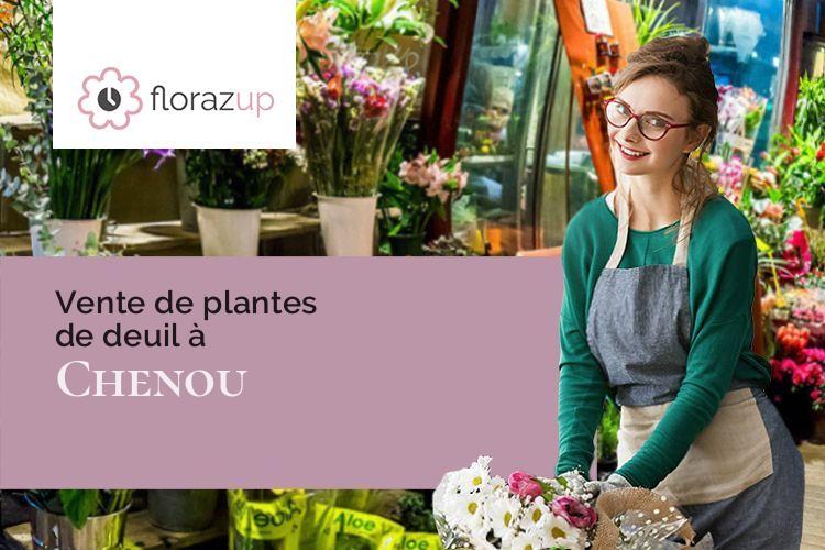 fleurs deuil pour une crémation à Chenou (Seine-et-Marne/77570)